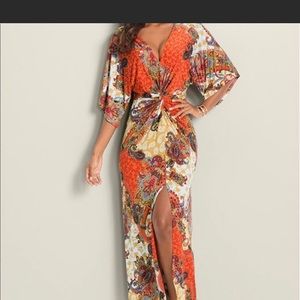 VENUS BOHO PRINT MAXI DRESS